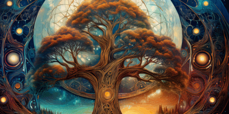 Family tree with fantastical elements