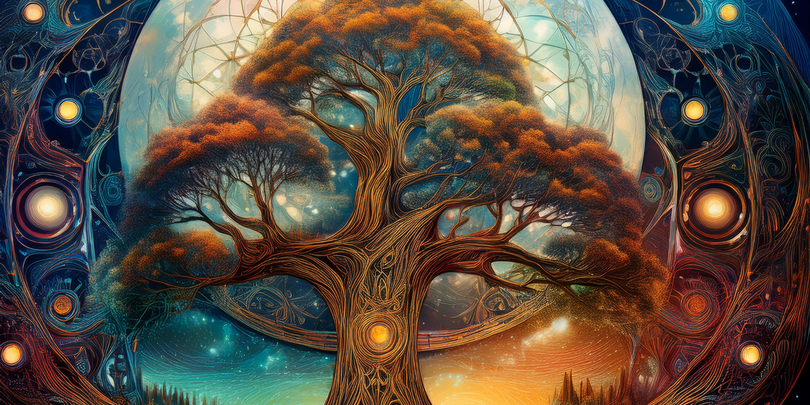 Family tree with fantastical elements